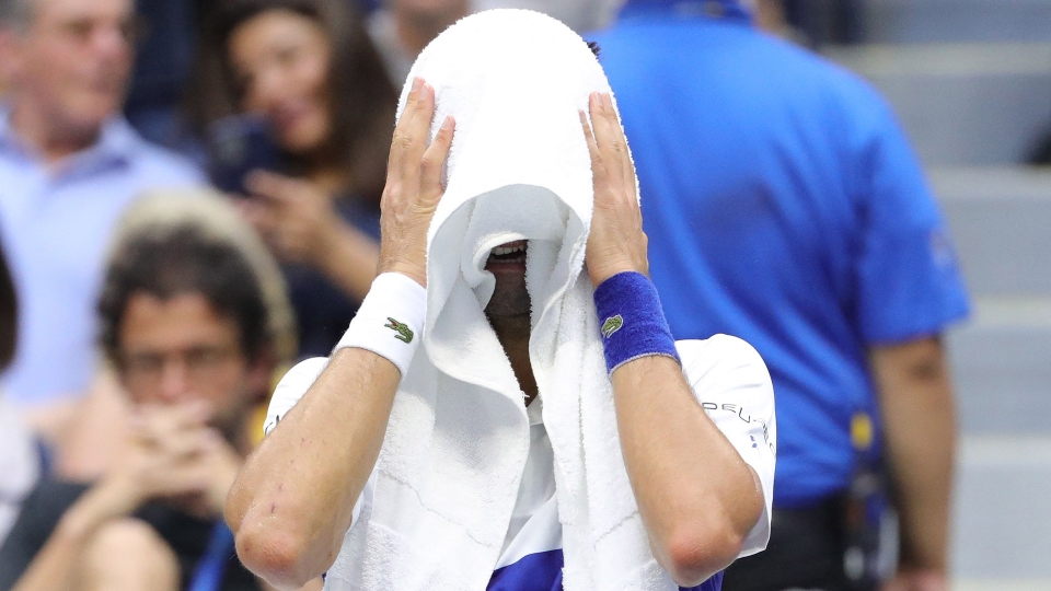 US Open: Medvedev travolge Djokovic, le foto