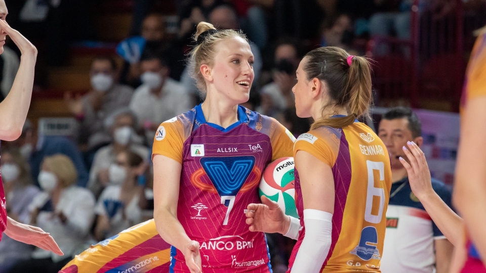 Vero Volley Monza Lise Van Hecke e Alessia Gennari