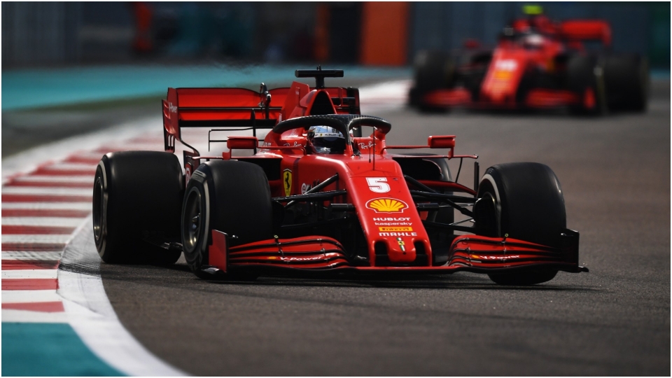 Sebastian Vettel during his final F1 race for Ferrari. Vettel_cropped