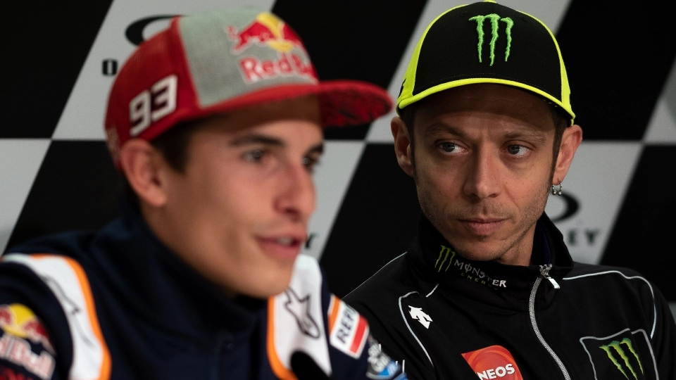 Valentino Rossi e Marc Marquez