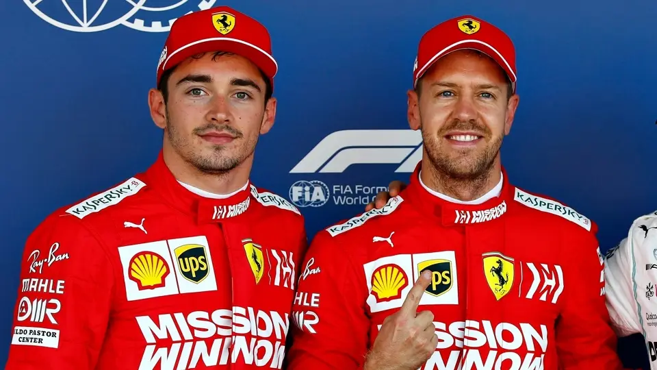 vettel, leclerc