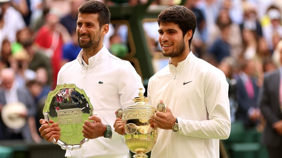 Wimbledon, Alcaraz-Djokovic: le foto