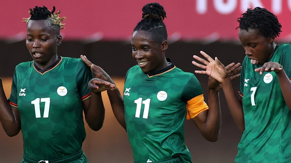 Zambia captain Barbra Banda.