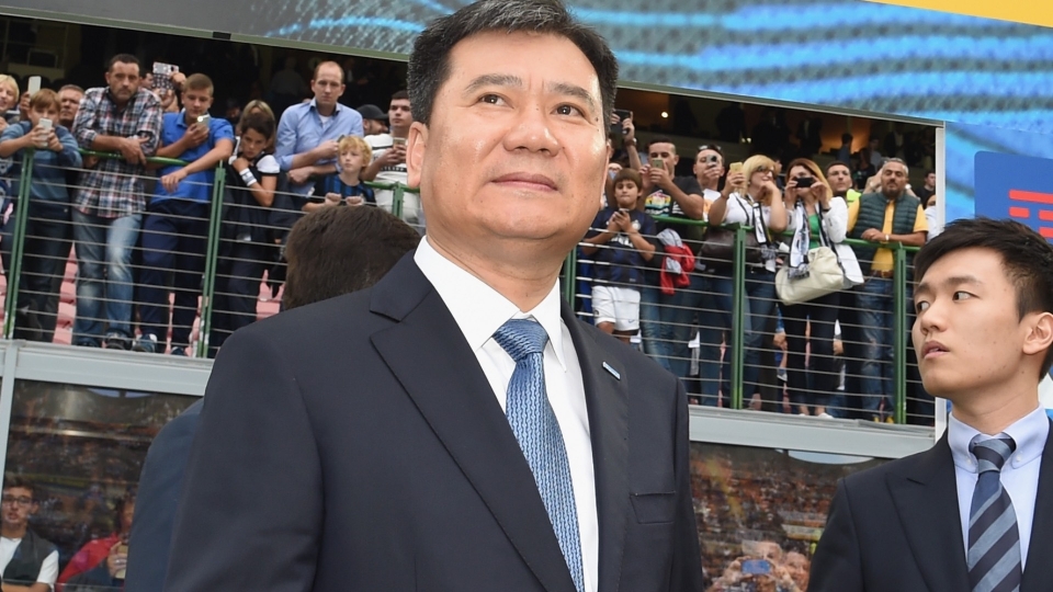 Zhang Jindong azionista maggioritario del gruppo Suning con il presidente dei Nerazzurri Zhang Zhang Jindong