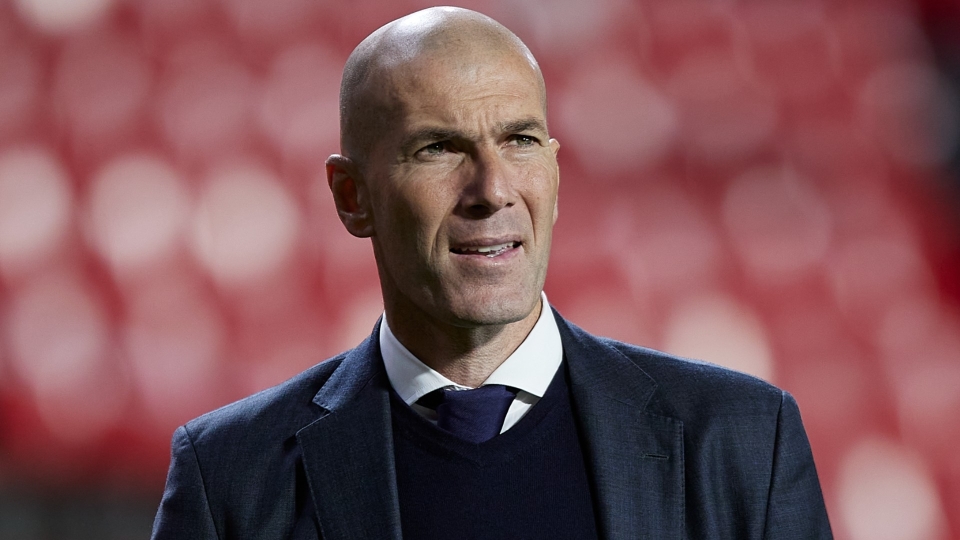 Former Real Madrid head coach Zinedine Zidane Zidane-cropped