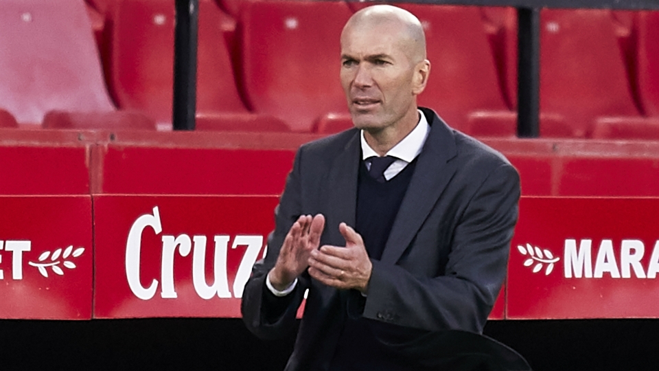 Real Madrid head coach Zinedine Zidane Zidane-cropped